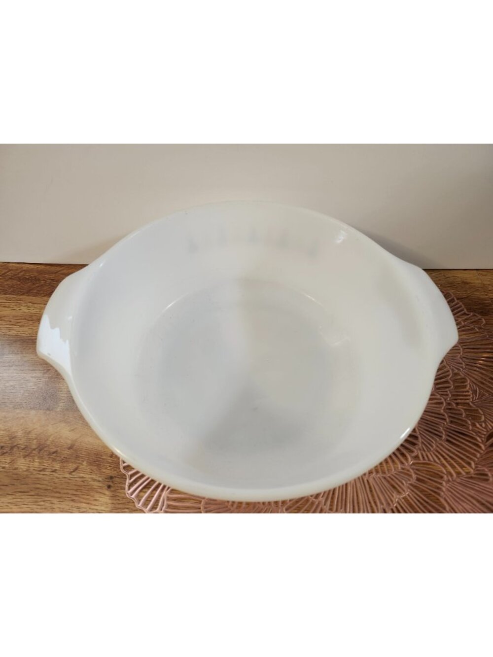 Fire King Candle Glow 10" Round Casserole Dish Anchor Hocking Atomic Starburst - Picture 8 of 14